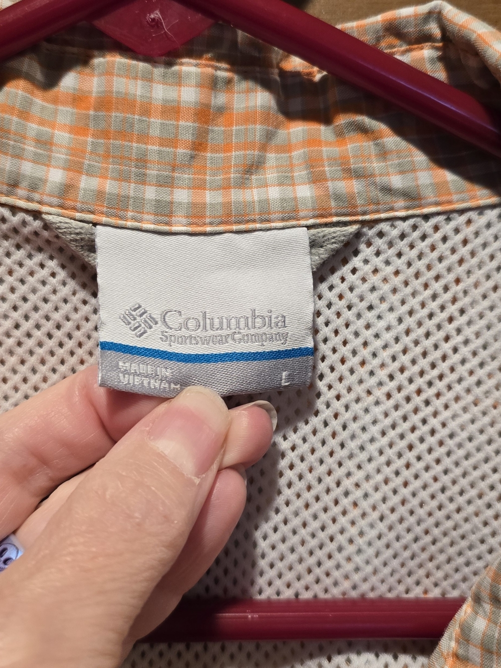 Columbia Mens Short Sleeve Plaid Button Down Shirt - Picture 5 of 5